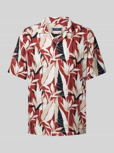 MCNEAL Tailored Fit Freizeithemd mit Reverskragen in Rostrot, Größe L