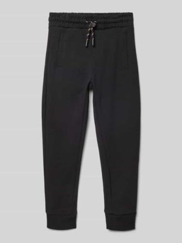 Mango Slim Fit Sweatpants mit Tunnelzug Modell 'francia' in Black, Grö...
