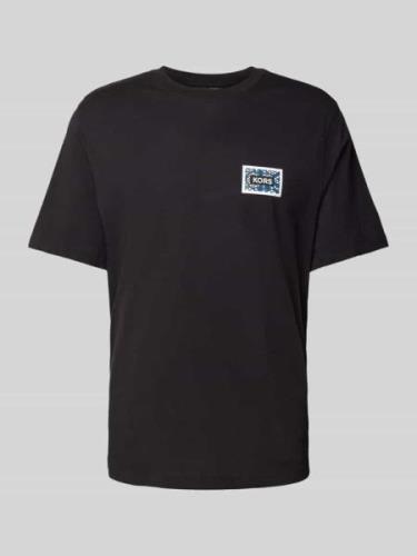 Michael Kors T-Shirt mit Label-Details in Black, Größe S