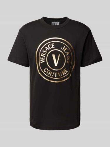Versace Jeans Couture T-Shirt mit Rundhalsausschnitt in Black, Größe M