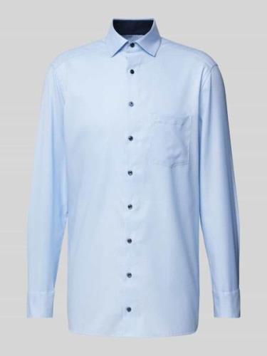 OLYMP Modern Fit Business-Hemd mit Kentkragen in Bleu, Größe 43
