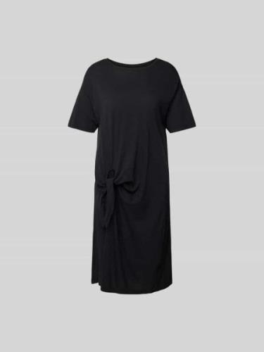 Juvia T-Shirt-Kleid mit Knoten-Detail in Black, Größe XS