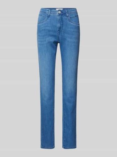 Brax Slim Fit Jeans mit Gürtelschlaufen Modell 'STYLE.MARY' in Hellbla...