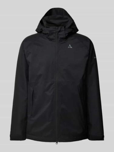 Schöffel Jacke mit Reißverschlusstaschen in Black, Größe 48
