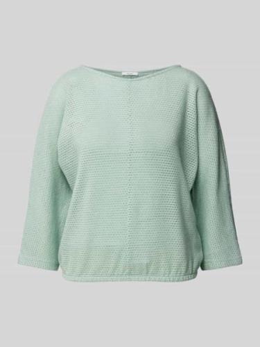 OPUS Sweatshirt mit Lochmuster Modell 'Semilia' in Mint, Größe 36