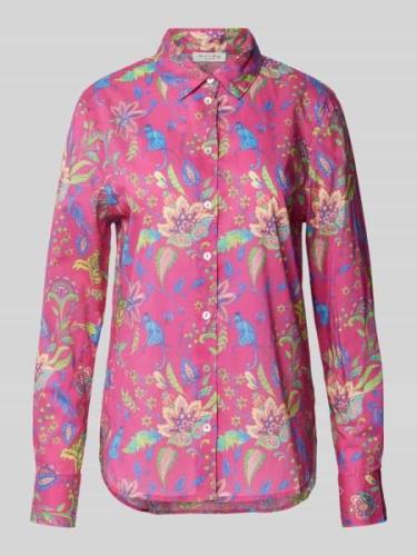 Christian Berg Woman Bluse mit Allover-Print in Pink, Größe 36