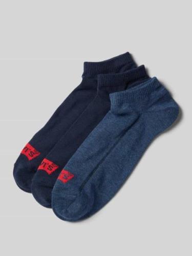 Levi's® Socken mit Label-Detail Modell 'LOW CUT BATWING LOGO' im 3er-P...