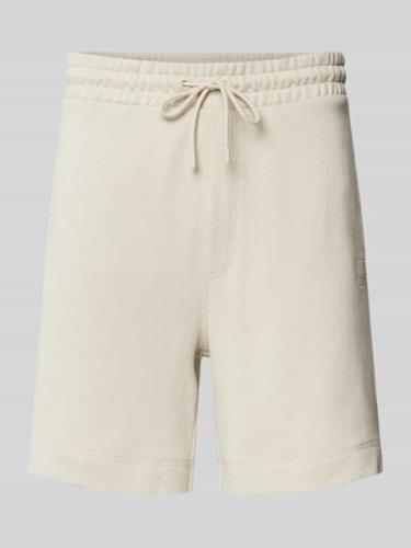 BOSS Orange Shorts mit Label-Patch Modell 'Sewalk' in Sand, Größe M