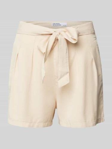 Vero Moda Loose Fit Shorts aus Lyocell mit Bindegürtel Modell 'MIA' in...