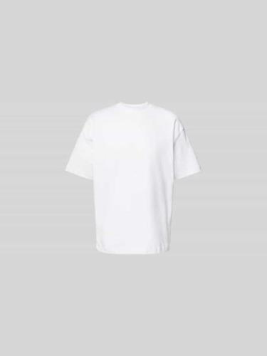 ISNURH T-Shirt aus reiner Baumwolle in Offwhite, Größe M