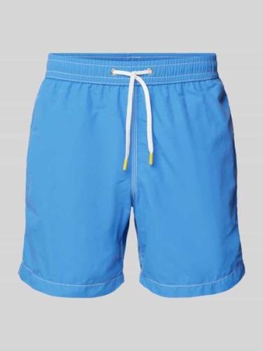 Hartford Badehose mit kontrastiven Ziernähten Modell 'Uni' in Aqua, Gr...