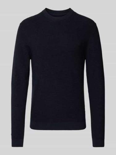 Matinique Longsleeve mit Label-Detail Modell 'Alagoon' in Dunkelblau, ...