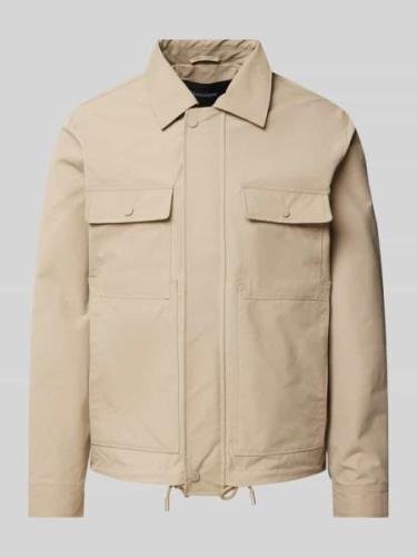 Matinique Jacke mit Umlegekragen Modell 'PACKMEAD' in Beige, Größe S