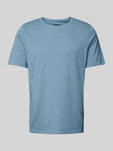 Blend T-Shirt in Melange-Optik in Hellblau, Größe S