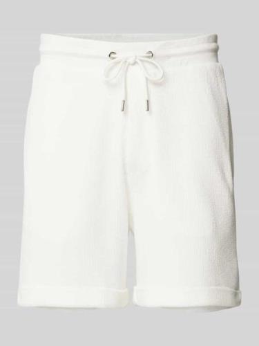 BOSS Shorts mit elastischem Bund in Weiss, Größe S
