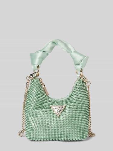 Guess Hobo Bag mit Ziersteinbesatz Modell 'LUA' in Mint, Größe One Siz...