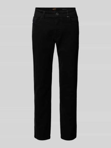 camel active Regular Fit Jeans im 5-Pocket-Design in Black, Größe 31/3...