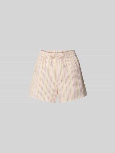 Lala Berlin Shorts mit Streifenmuster in Apricot Melange, Größe XS