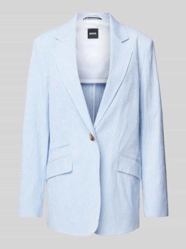 BOSS Blazer mit Paspeltasche in hellblau in Hellblau, Größe 40