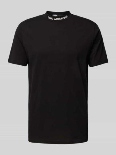 Karl Lagerfeld T-Shirt mit Label-Print in Black, Größe S