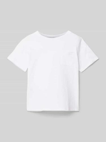 Mango T-Shirt mit Brusttasche in Weiss, Größe 116
