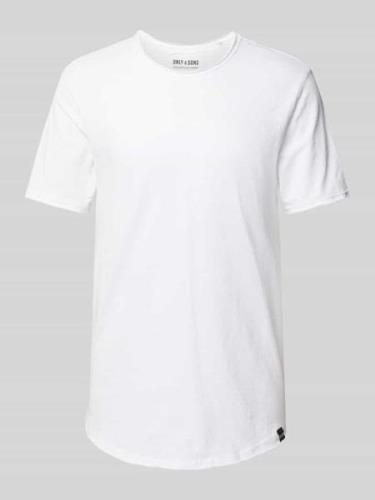 Only & Sons T-Shirt mit Rundhalsausschnitt Modell 'BENNE' in Weiss, Gr...