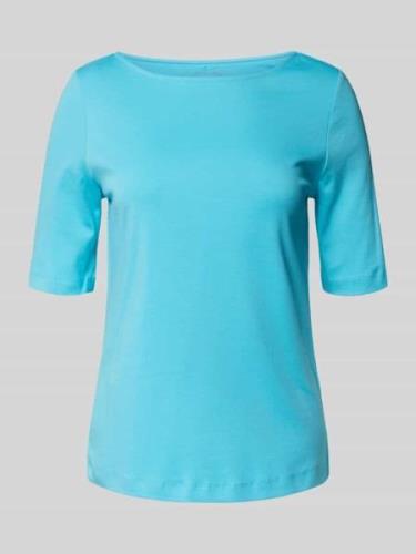 Christian Berg Woman T-Shirt aus reiner Baumwolle in Tuerkis, Größe 38