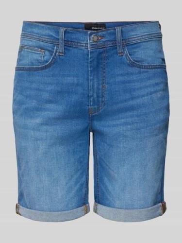 Blend Regular Fit Jeansshorts im 5-Pocket-Design in Jeansblau, Größe M