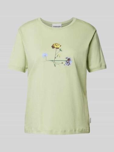 Armedangels T-Shirt mit Motiv-Print Modell 'MAARLA LITAA' in Mint, Grö...