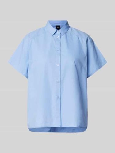 BOSS Blusenshirt mit überschnittenen Schultern in Hellblau, Größe 32