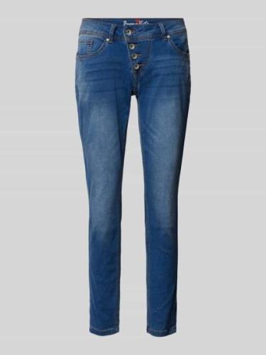 Buena Vista Slim Fit Jeans mit asymmetrischer Knopfleiste Modell 'Mali...