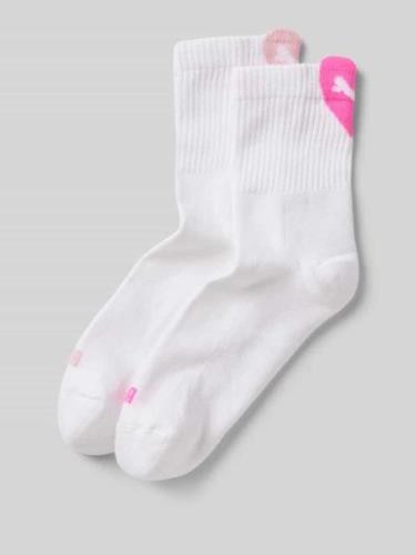Puma Socken mit Label-Detail im 2er-Pack in Pink, Größe 39/42