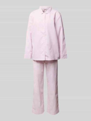 Seidensticker Pyjama mit Knopfleiste in Rosa, Größe M