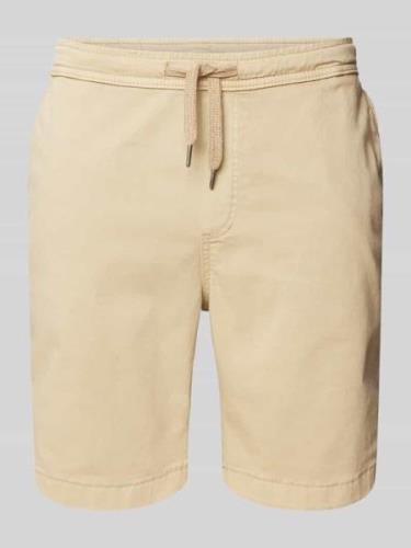URBAN CLASSICS Regular Fit Shorts mit elastischem Bund in Beige, Größe...