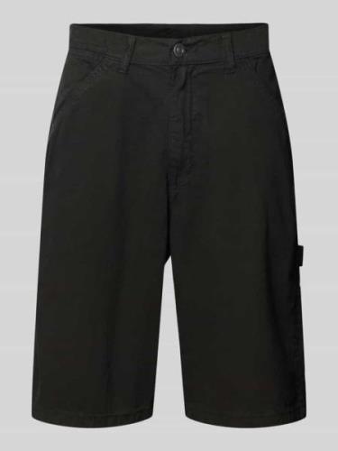 URBAN CLASSICS Regular Fit Shorts mit Hammerschlaufe in Black, Größe S