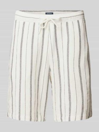 MCNEAL Shorts mit Streifenmuster in Weiss, Größe M