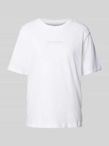 MSCH Copenhagen T-Shirt mit Label-Print Modell 'Terina' in Weiss, Größ...