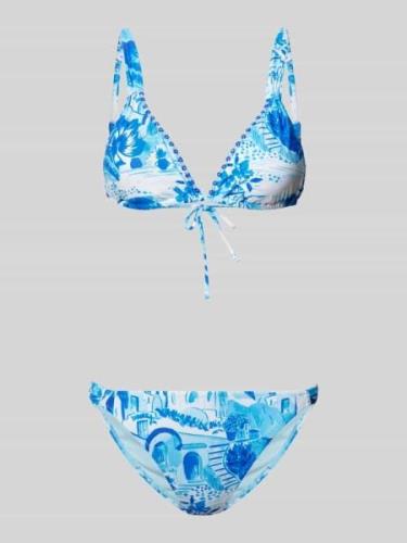 Shiwi Bikini-Set mit Allover-Print Modell 'BINDI' in Blau, Größe 36