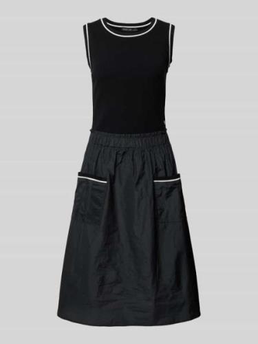 Marc Cain Knielanges Kleid mit Eingrifftaschen in Black, Größe 34