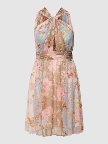 LIU JO BLACK Kleid mit floralem Muster in Rosa, Größe 42