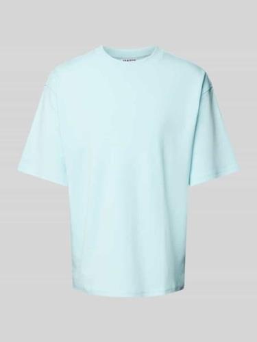 JAKE*S STUDIO MEN T-Shirt mit Rundhalsausschnitt in Aqua, Größe S