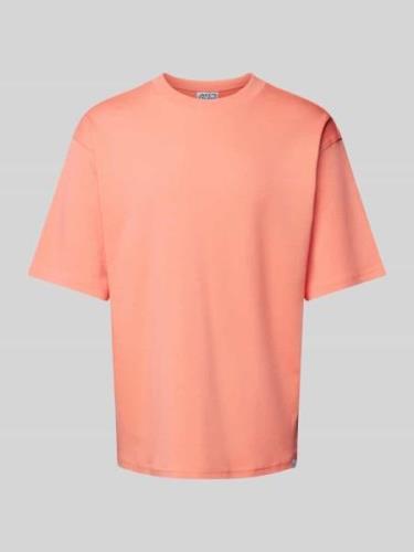 JAKE*S STUDIO MEN T-Shirt mit Rundhalsausschnitt in Pink, Größe S