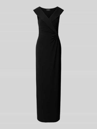 Lauren Ralph Lauren Abendkleid mit Knotendetail Modell 'LEONIDAS' in B...