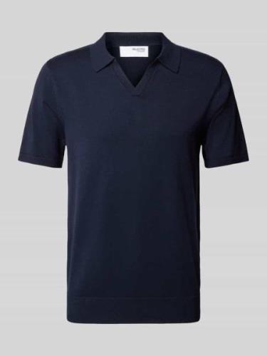 SELECTED HOMME Slim Fit Poloshirt mit V-Ausschnitt Modell 'TELLER' in ...