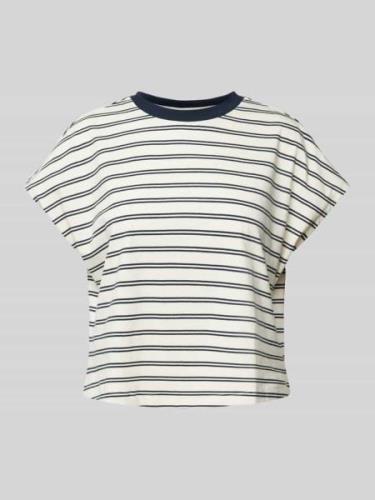 JAKE*S STUDIO WOMAN T-Shirt mit Streifenmuster in Marine, Größe L