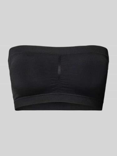 Magic Bodyfashion Bandeau-Top in unifarbenem Design in Black, Größe L