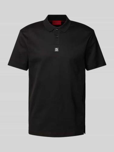 HUGO Regular Fit Poloshirt mit Label-Badge Modell 'Deabono' in Black, ...