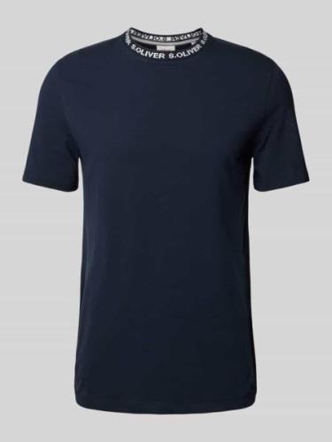 s.Oliver RED LABEL T-Shirt mit Label-Print in Marine, Größe S