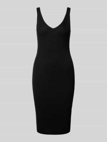Only Minikleid mit V-Ausschnitt Modell 'LINA' in Black, Größe XS