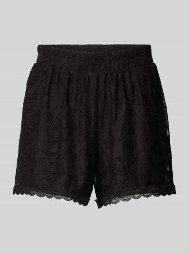 Pieces Loose Fit Shorts mit Ausbrenner-Effekt Modell 'OLLINE' in Black...